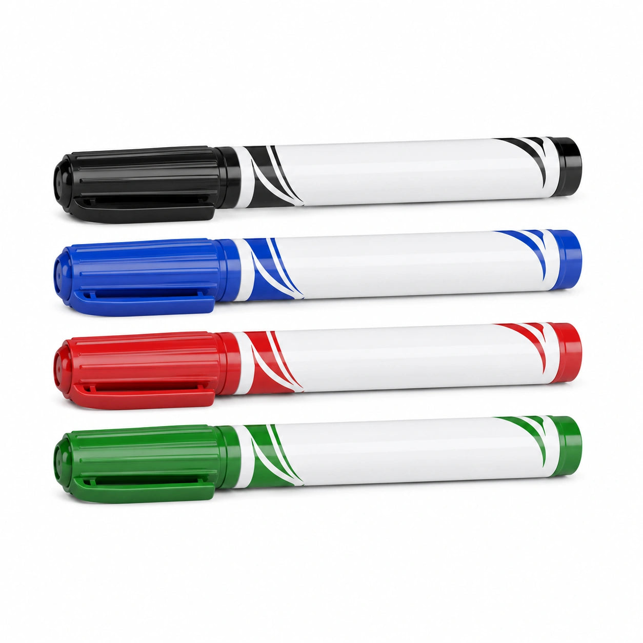 Whiteboardmarker Set - 4 Farben: Schwarz, Blau, Rot, Grün