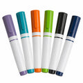 Whiteboard Marker Set 6-teilig in Lila, Türkis, Orange, Grün, Schwarz und Blau