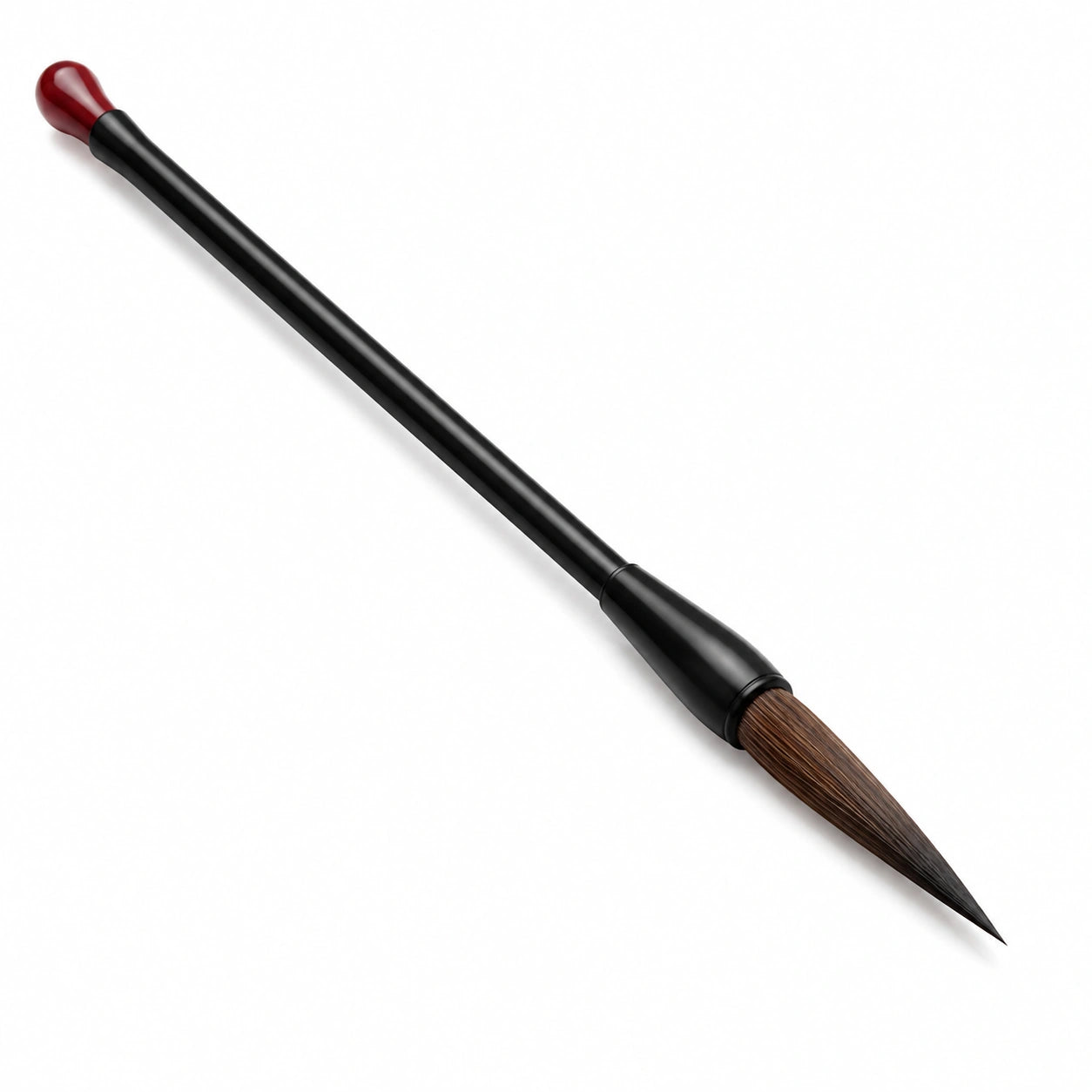 Traditioneller chinesischer Kalligraphie-Pinsel Schwarz und Rot