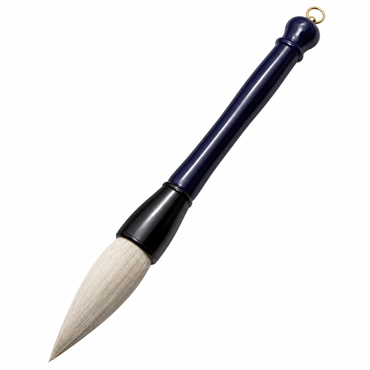 Chinesischer Kalligraphiepinsel Rund Schwarz/Blau