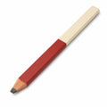Sechskantiger Bleistift Rot/Beige