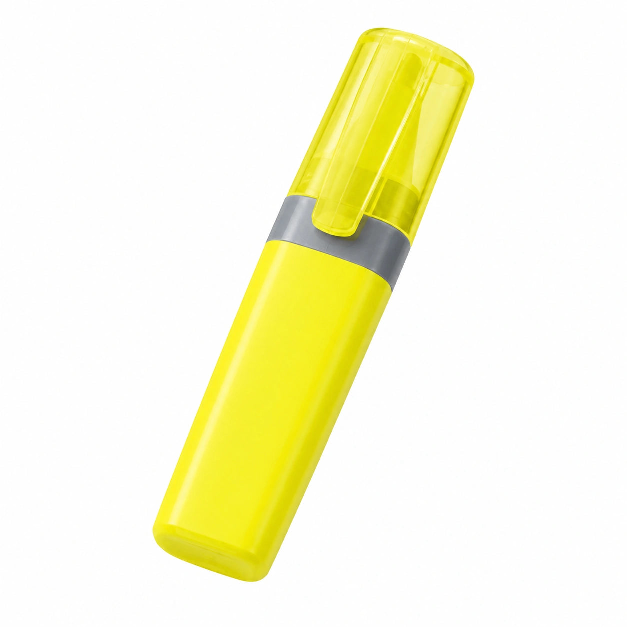 Leuchtender Gelber Textmarker mit Keilspitze