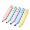 Pastellfarbene Textmarker-Set mit 5 Farben