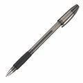 Kugelschreiber Schwarz mit transparentem Schaft, 0.7mm