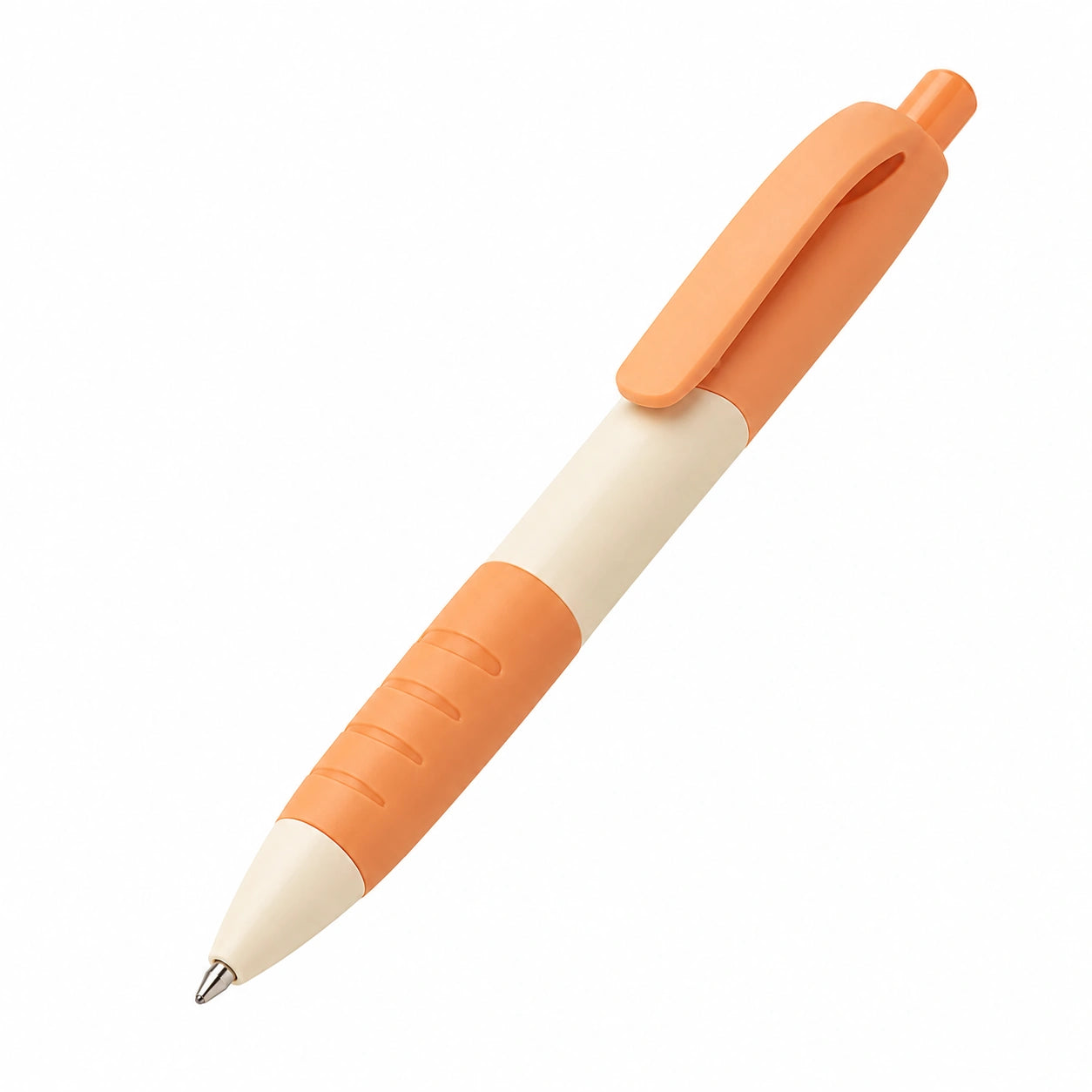 Kugelschreiber Druckmechanik Orange/Weiß