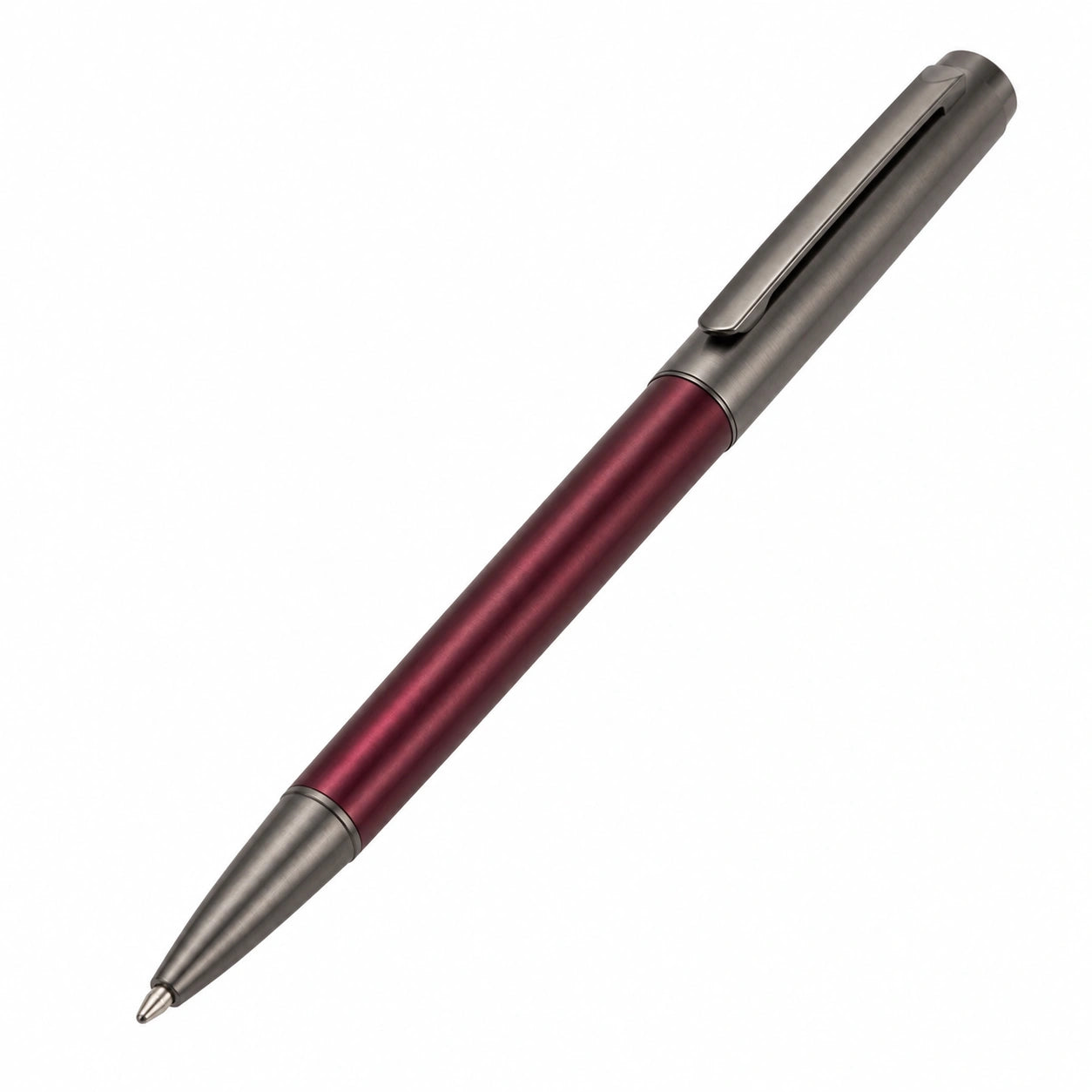 Eleganter Kugelschreiber mit Metallgehäuse, Bordeauxrot